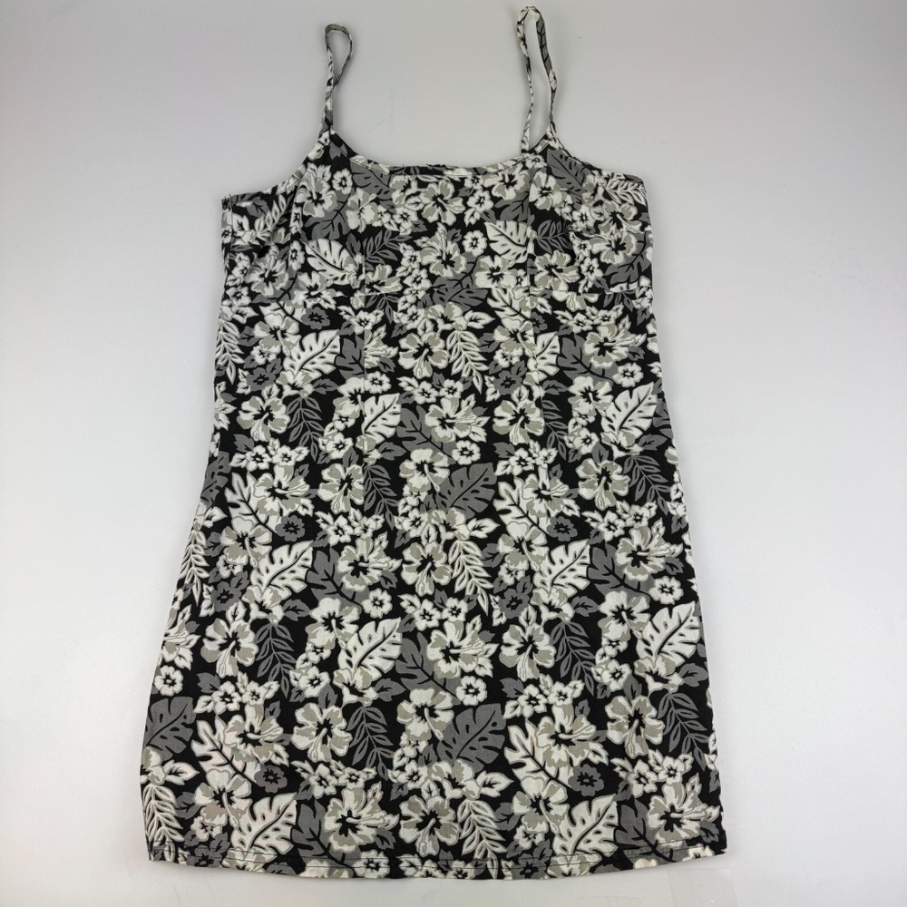Vintage Y2K Instant Action Womens Size L Floral Print Spaghetti Strap Dress